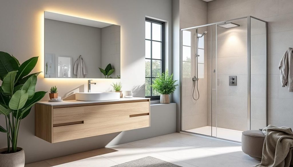 Confiez la création de votre salle de bain à des experts à Lyon. Services de conception sur-mesure et installation clé en main pour une salle de bain fonctionnelle et élégante. Devis gratuit.