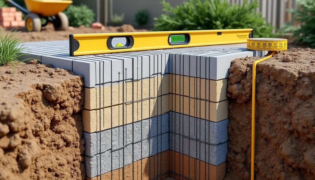Fondation pour muret de 60 cm de hauteur : guide complet pour réussir