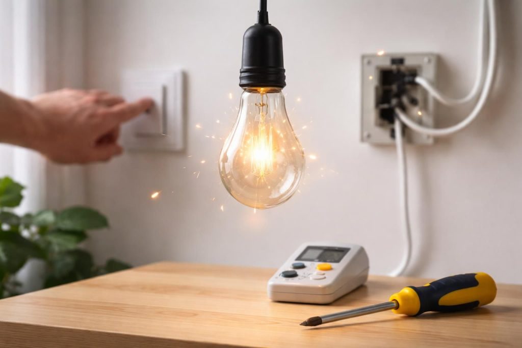 Ampoule qui clignote : comprendre les causes, interprétations et solutions efficaces