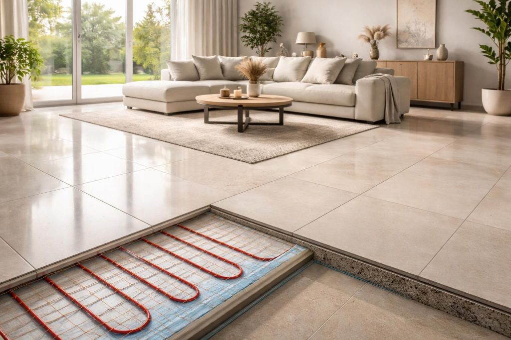 Guide complet : optimiser votre confort avec un carrelage adapté au chauffage au sol