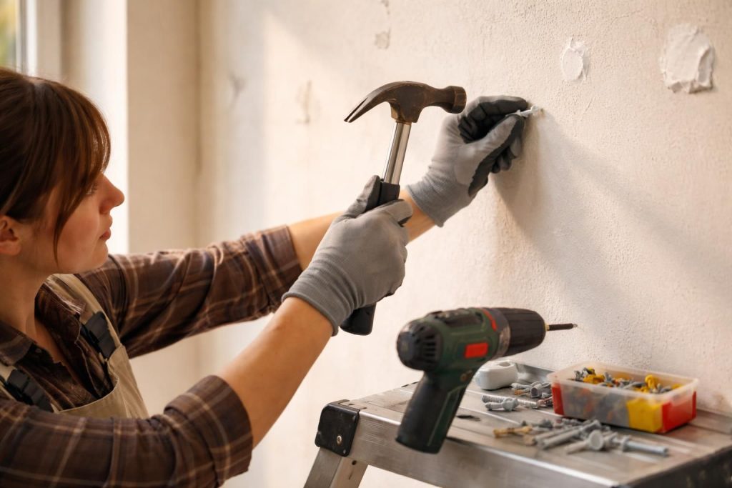 Clouer dans le placo : l’essentiel à connaître avant de fixer quoi que ce soit dans un mur en plâtre