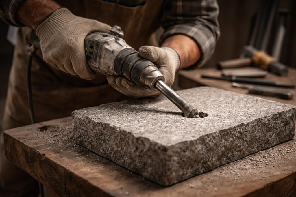 Percer la pierre avec précision : techniques, outils indispensables et gestes pour un forage sans éclats ni fissures