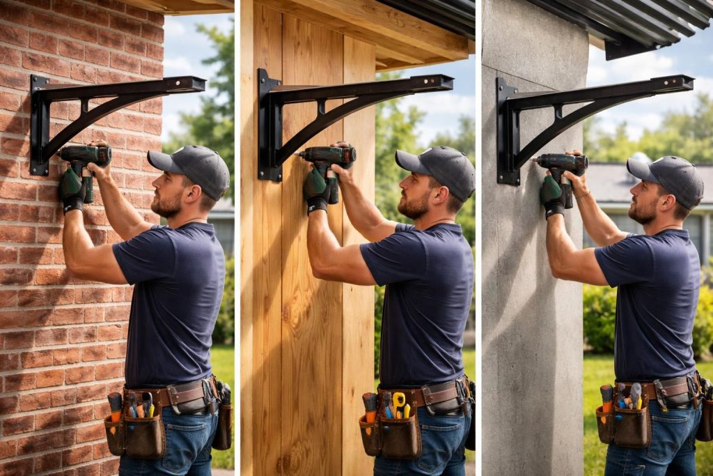 Comment choisir le support idéal pour installer les potences d’un auvent ?