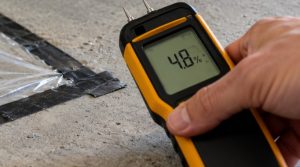 Contrôle de l'humidité du béton